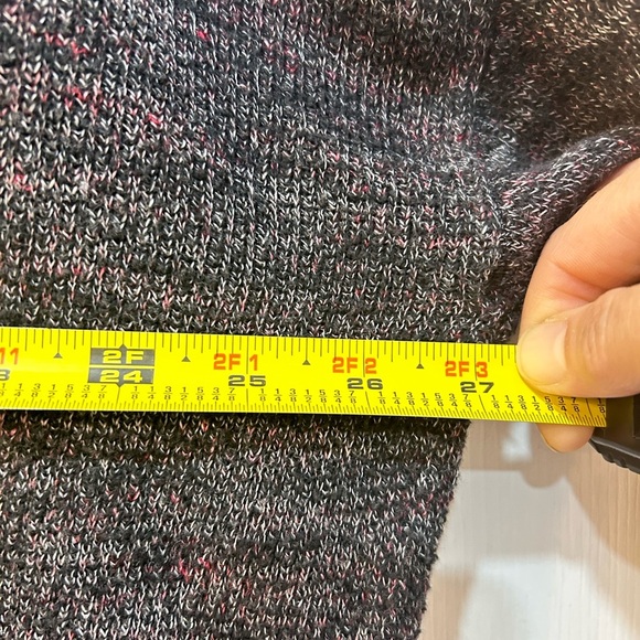 Free People TGIF Cardigan Sweater Size S Boho Hippie Oversized Marled High Low - Picture 5 of 9